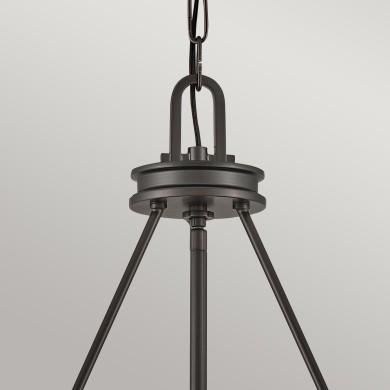 Suspension Collier Noir et blanc 4x40W ELSTEAD LIGHTING HK-COLLIER-P-BX