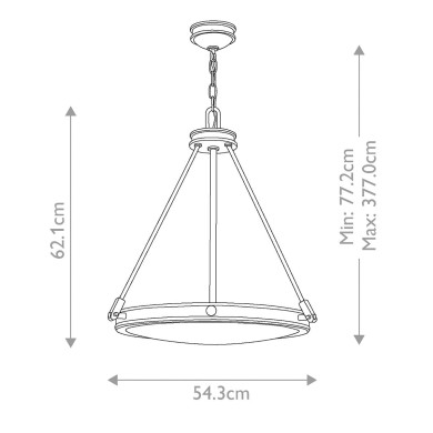Suspension Collier Noir et blanc 4x40W ELSTEAD LIGHTING HK-COLLIER-P-BX