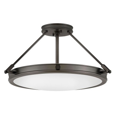 Plafonnier Collier Noir et blanc 4x40W ELSTEAD LIGHTING HK-COLLIER-SF-M-BX