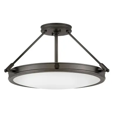 Plafonnier Collier Noir et blanc 4x40W ELSTEAD LIGHTING HK-COLLIER-SF-M-BX