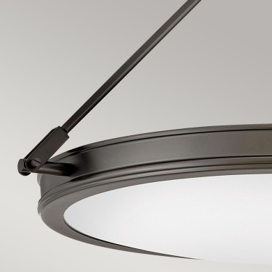Plafonnier Collier Noir et blanc 4x40W ELSTEAD LIGHTING HK-COLLIER-SF-M-BX