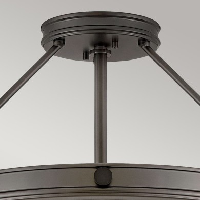 Plafonnier Collier Noir et blanc 4x40W ELSTEAD LIGHTING HK-COLLIER-SF-M-BX