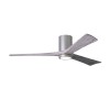 Ventilateur de plafond Irene-3H 132cm Nickel Bois vieilli ATLAS FAN IR3H-BN-BW-52