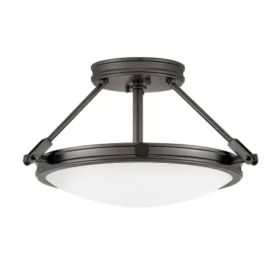 Plafonnier Collier Noir et blanc 3x40W ELSTEAD LIGHTING HK-COLLIER-SF-S-BX