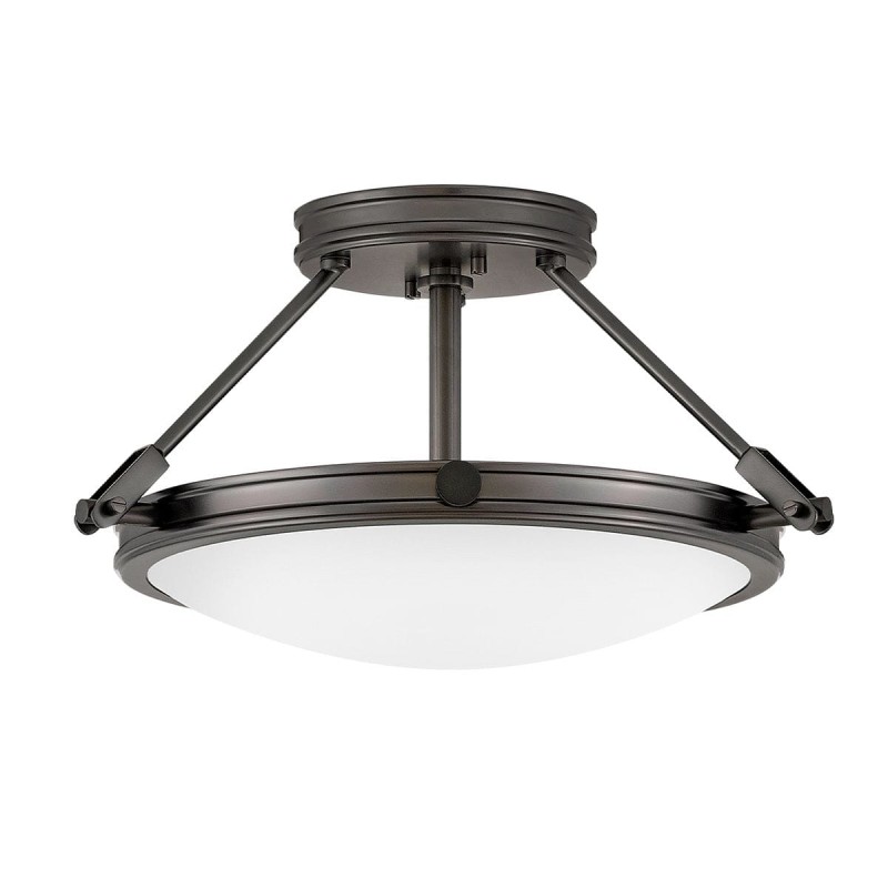 Plafonnier Collier Noir et blanc 3x40W ELS_HK-COLLIER-SF-S-BX HK-COLLIER-SF-S-BX Plafonnier Collier Noir et blanc 3x40W ELSTEAD LIGHTING HK-COLLIER-SF-S-BX
