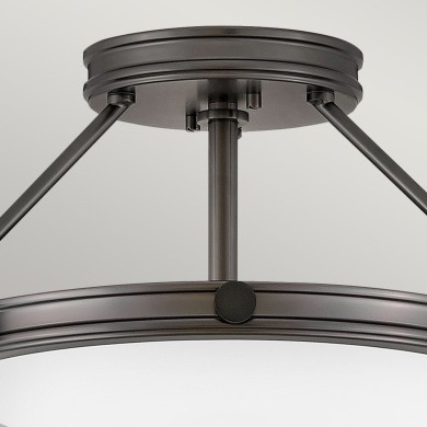 Plafonnier Collier Noir et blanc 3x40W ELS_HK-COLLIER-SF-S-BX HK-COLLIER-SF-S-BX Plafonnier Collier Noir et blanc 3x40W ELSTEAD LIGHTING HK-COLLIER-SF-S-BX