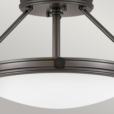 Plafonnier Collier Noir et blanc 3x40W ELSTEAD LIGHTING HK-COLLIER-SF-S-BX