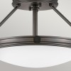 Plafonnier Collier Noir et blanc 3x40W ELSTEAD LIGHTING HK-COLLIER-SF-S-BX