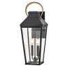 Applique Dawson Noir, bronze et transparent 2x40W  HK-DAWSON-L