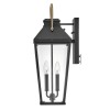 Applique Dawson Noir, bronze et transparent 2x40W  HK-DAWSON-L