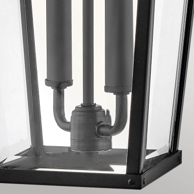 Applique Dawson Noir, bronze et transparent 2x40W  HK-DAWSON-L