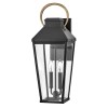 Applique Dawson Noir, bronze et transparent 2x40W  HK-DAWSON-L