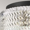 Plafonnier Elle Noir et transparent 2x60W ELSTEAD LIGHTING HK-ELLE-F-S-BK