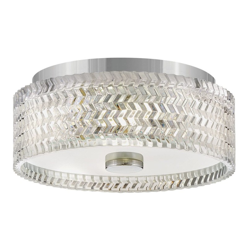 Plafonnier Elle Chrome et transparent 2x60W ELS_HK-ELLE-F-S-CM HK-ELLE-F-S-CM Plafonnier Elle Chrome et transparent 2x60W ELSTEAD LIGHTING HK-ELLE-F-S-CM