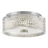 Plafonnier Elle Chrome et transparent 2x60W ELSTEAD LIGHTING HK-ELLE-F-S-CM