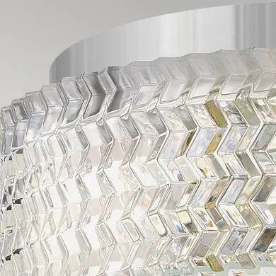 Plafonnier Elle Chrome et transparent 2x60W ELSTEAD LIGHTING HK-ELLE-F-S-CM