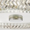 Plafonnier Elle Chrome et transparent 2x60W ELSTEAD LIGHTING HK-ELLE-F-S-CM