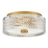 Plafonnier Elle Laiton et transparent 2x60W ELSTEAD LIGHTING HK-ELLE-F-S-HB