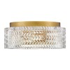 Plafonnier Elle Laiton et transparent 2x60W ELSTEAD LIGHTING HK-ELLE-F-S-HB