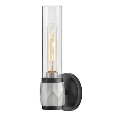 Applique Ellison Noir, nickel et transparent 40W ELSTEAD LIGHTING HK-ELLISON1-BK-BN