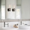 Applique Ellison Noir, nickel et transparent 40W ELSTEAD LIGHTING HK-ELLISON1-BK-BN