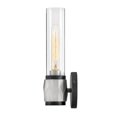 Applique Ellison Noir, nickel et transparent 40W ELSTEAD LIGHTING HK-ELLISON1-BK-BN