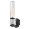 Applique Ellison Noir, nickel et transparent 40W ELSTEAD LIGHTING HK-ELLISON1-BK-BN