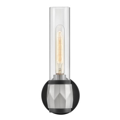 Applique Ellison Noir, nickel et transparent 40W ELSTEAD LIGHTING HK-ELLISON1-BK-BN