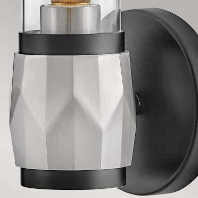 Applique Ellison Noir, nickel et transparent 40W ELSTEAD LIGHTING HK-ELLISON1-BK-BN