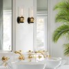 Applique Ellison Noir, laiton et transparent 40W ELSTEAD LIGHTING HK-ELLISON1-BK-HB