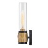 Applique Ellison Noir, laiton et transparent 40W ELSTEAD LIGHTING HK-ELLISON1-BK-HB