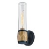 Applique Ellison Noir, laiton et transparent 40W ELSTEAD LIGHTING HK-ELLISON1-BK-HB
