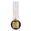 Applique Ellison Noir, laiton et transparent 40W ELSTEAD LIGHTING HK-ELLISON1-BK-HB