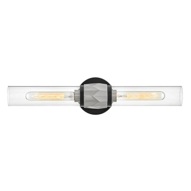 Applique Ellison Noir, nickel et transparent 2x40W ELSTEAD LIGHTING HK-ELLISON2-BK-BN