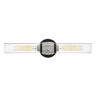 Applique Ellison Noir, nickel et transparent 2x40W ELS_HK-ELLISON2-BK-BN HK-ELLISON2-BK-BN Applique Ellison Noir, nickel et transparent 2x40W ELSTEAD LIGHTING HK-ELLISON2-BK-BN