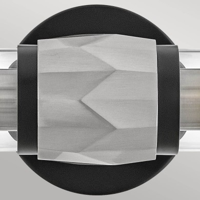 Applique Ellison Noir, nickel et transparent 2x40W ELSTEAD LIGHTING HK-ELLISON2-BK-BN