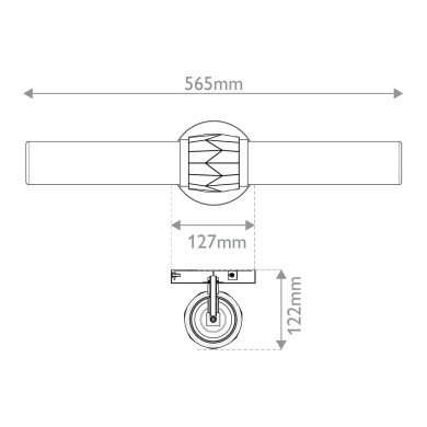 Applique Ellison Noir, nickel et transparent 2x40W ELSTEAD LIGHTING HK-ELLISON2-BK-BN