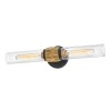 Applique Ellison Noir, laiton et transparent 2x40W ELSTEAD LIGHTING HK-ELLISON2-BK-HB