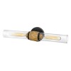 Applique Ellison Noir, laiton et transparent 2x40W ELSTEAD LIGHTING HK-ELLISON2-BK-HB