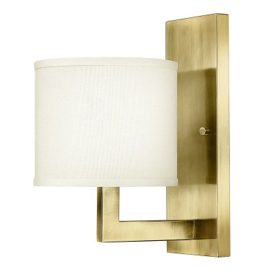 Applique Hampton Laiton et blanc 60W ELSTEAD LIGHTING HK-HAMPTON1-BB