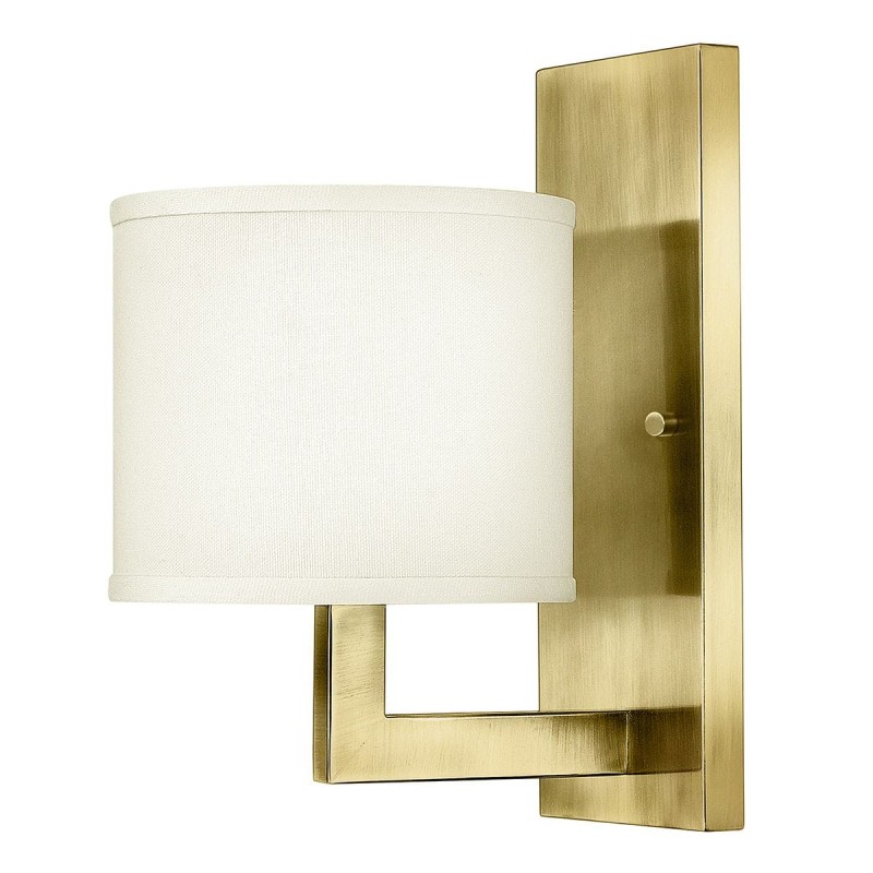 Applique Hampton Laiton et blanc 60W ELS_HK-HAMPTON1-BB HK-HAMPTON1-BB Applique Hampton Laiton et blanc 60W ELSTEAD LIGHTING HK-HAMPTON1-BB