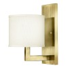 Applique Hampton Laiton et blanc 60W ELSTEAD LIGHTING HK-HAMPTON1-BB