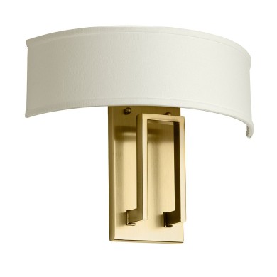 Applique Hampton Laiton et blanc 2x40W ELSTEAD LIGHTING HK-HAMPTON2-BB