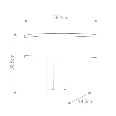 Applique Hampton Laiton et blanc 2x40W ELSTEAD LIGHTING HK-HAMPTON2-BB