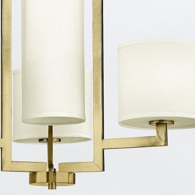 Lustre Hampton Laiton et blanc 4x60W ELSTEAD LIGHTING HK-HAMPTON4-BB