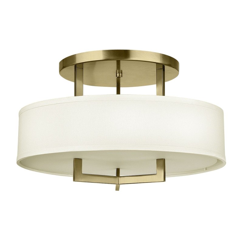 Plafonnier Hampton Laiton et blanc 3x60W ELS_HK-HAMPTON-SF-BB HK-HAMPTON-SF-BB Plafonnier Hampton Laiton et blanc 3x60W ELSTEAD LIGHTING HK-HAMPTON-SF-BB