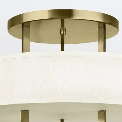 Plafonnier Hampton Laiton et blanc 3x60W ELSTEAD LIGHTING HK-HAMPTON-SF-BB