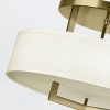 Plafonnier Hampton Laiton et blanc 3x60W ELSTEAD LIGHTING HK-HAMPTON-SF-BB