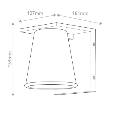 Applique Hans Blanc 8W LED ELSTEAD LIGHTING HK-HANS-S-WHT