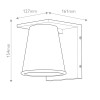 Applique Hans Blanc 8W LED ELSTEAD LIGHTING HK-HANS-S-WHT